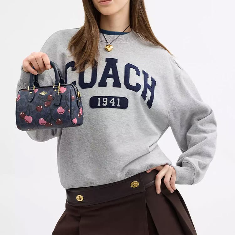 Сумка COACH Roan 17 Cherry Print - изображение 7