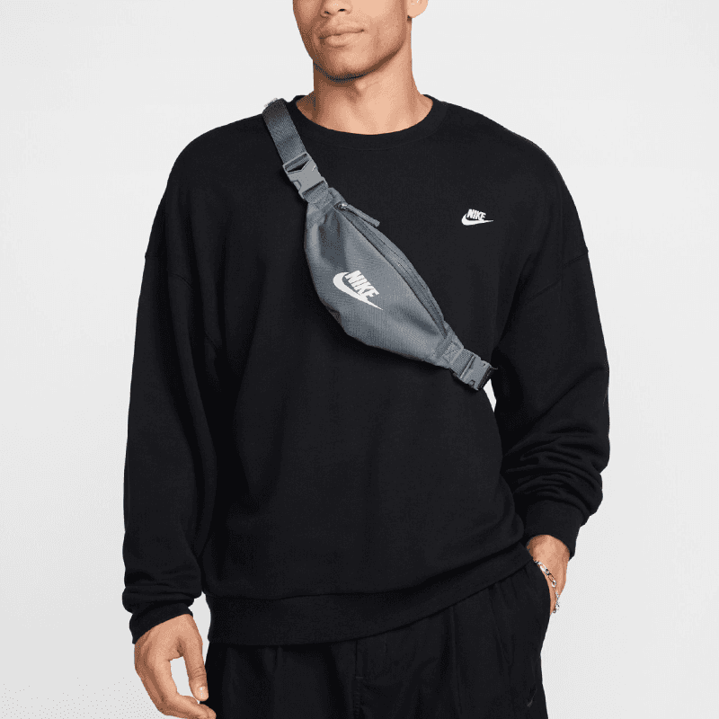Поясная сумка Nike Classic Logo Nylon Waist Bag Smoke Gray - изображение 4