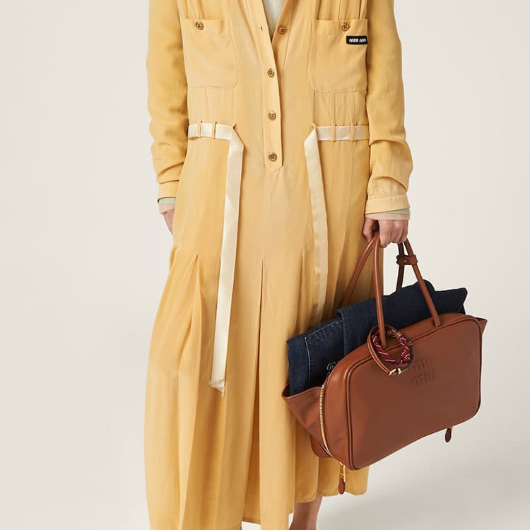 Сумка Miu Miu Cognac Leather Bag - изображение 12