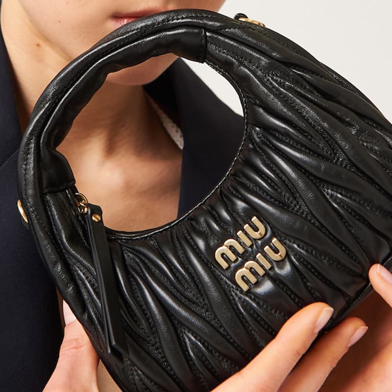 Сумка Miu Miu Wander Matelassé Mini Black - изображение 11