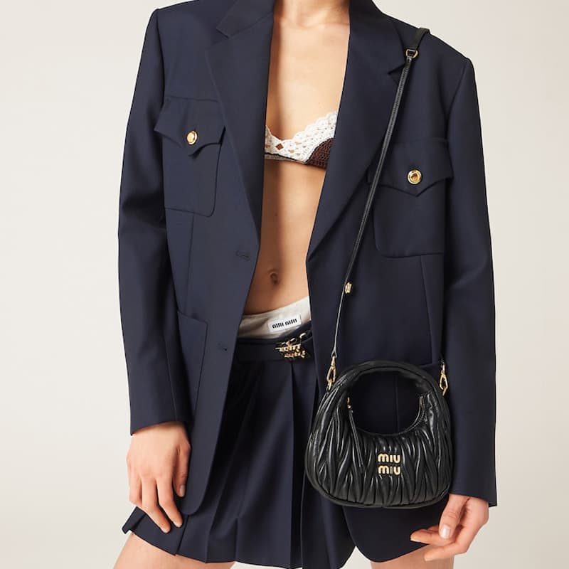 Сумка Miu Miu Wander Matelassé Mini Black - изображение 10