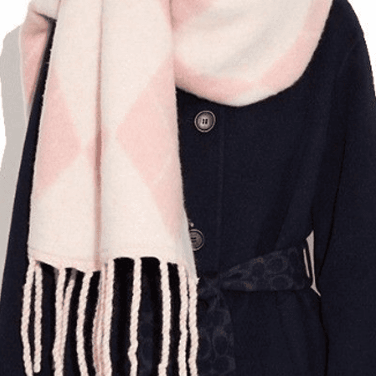 Шарф COACH Scarf Pink - изображение 5