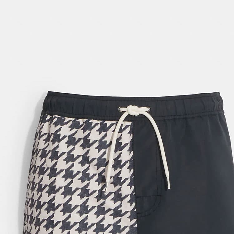 Шорты COACH Printed Mid-Rise Shorts Black - изображение 4