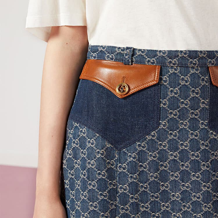 Юбка Gucci Denim Skirt - изображение 2
