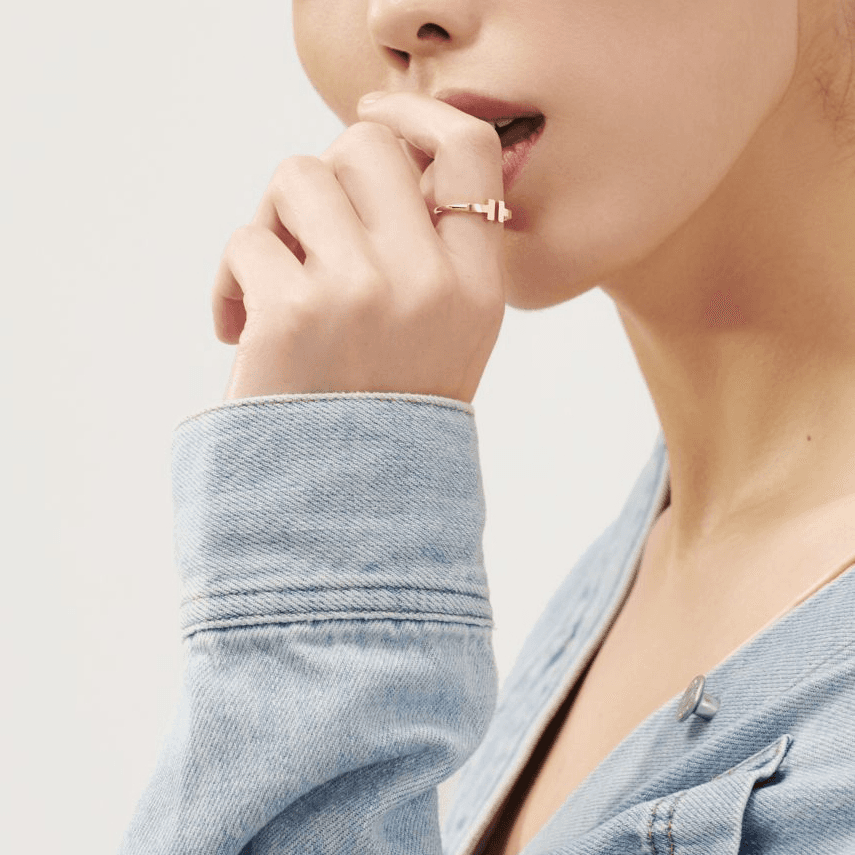 Кольцо Tiffany & Co. T Series Ring Rose Gold - изображение 5