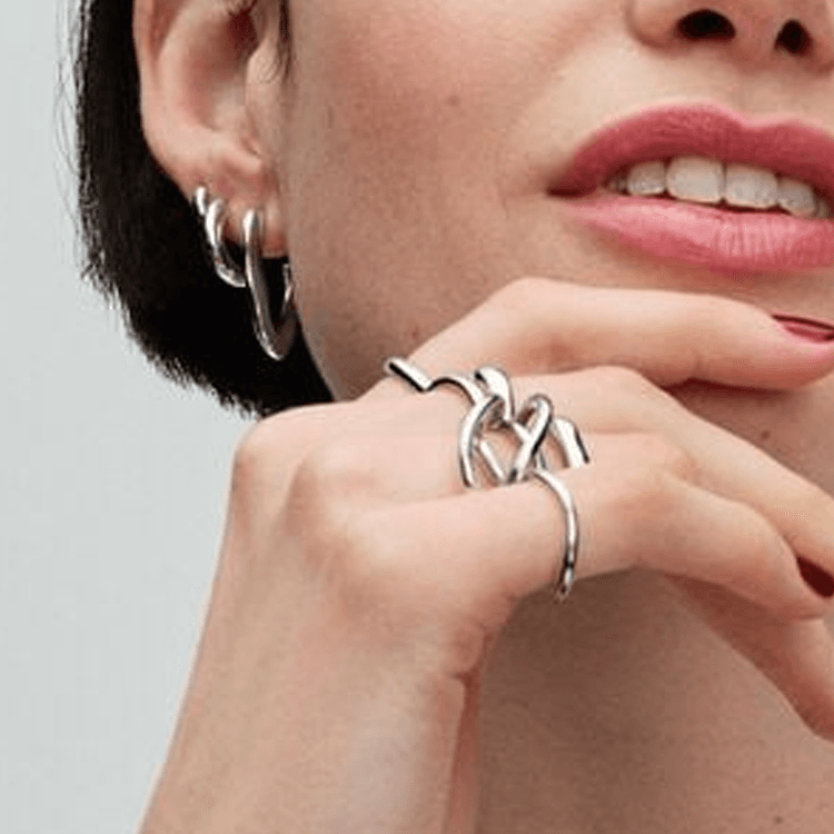 Серьги Pandora Earrings Silver - изображение 2