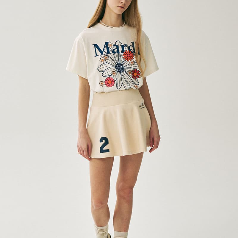 Юбка MARDI MERCREDI SS25 Флаер Мини Юбка ORIGINALIS 25Лак Кремовая Текстура Повседневная Короткая Юбка Корейский Стиль - изображение 6