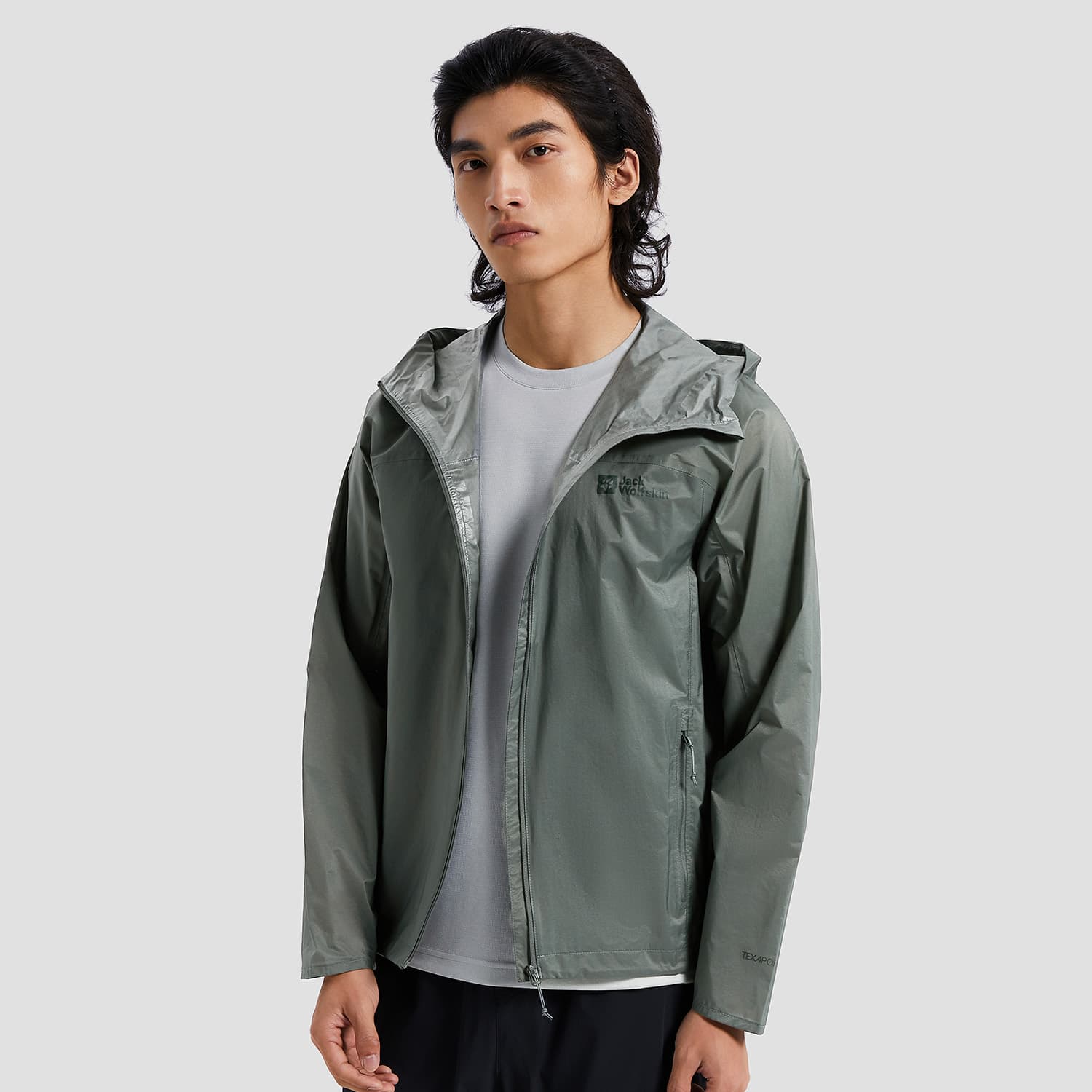 Демисезонная куртка Jack Wolfskin Lightweight Hiking Series Black Softshell Jacket - изображение 5