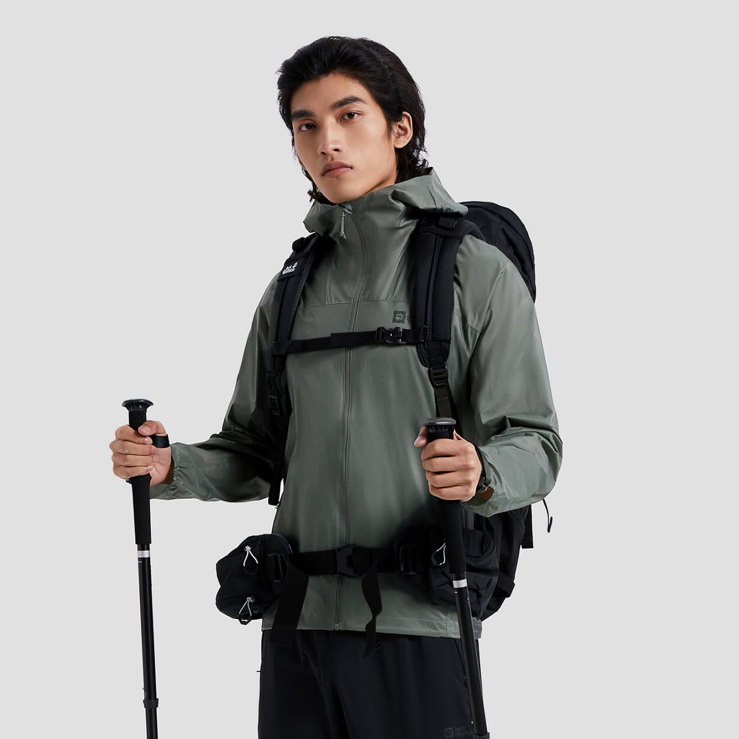 Демисезонная куртка Jack Wolfskin Lightweight Hiking Series Black Softshell Jacket - изображение 7