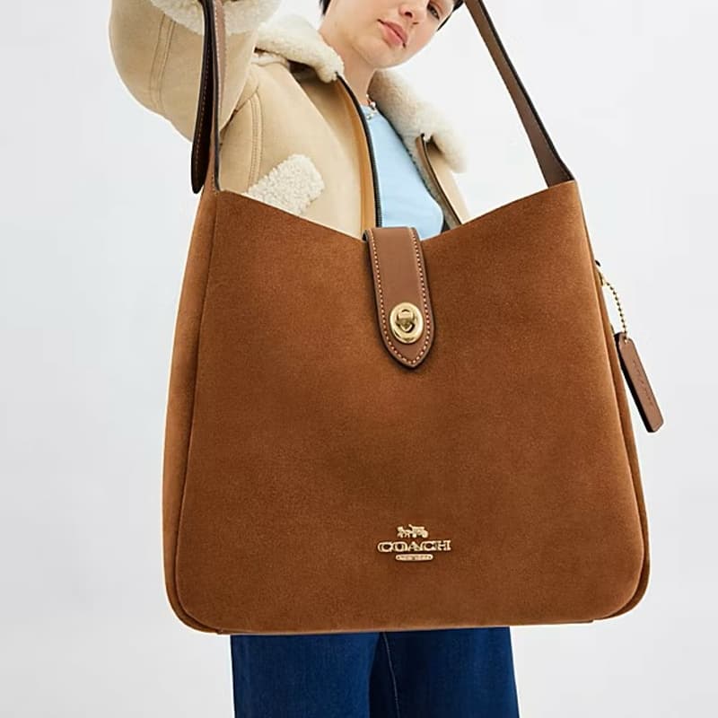 Сумка через плечо COACH Hadley 25 Brown - изображение 4
