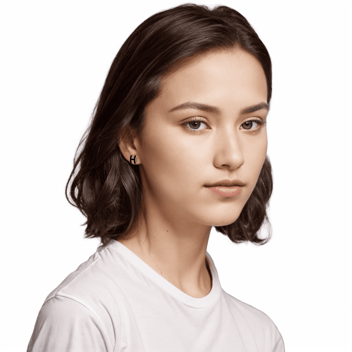 Серьги Hermes Mini Pop H Rose Gold - изображение 4