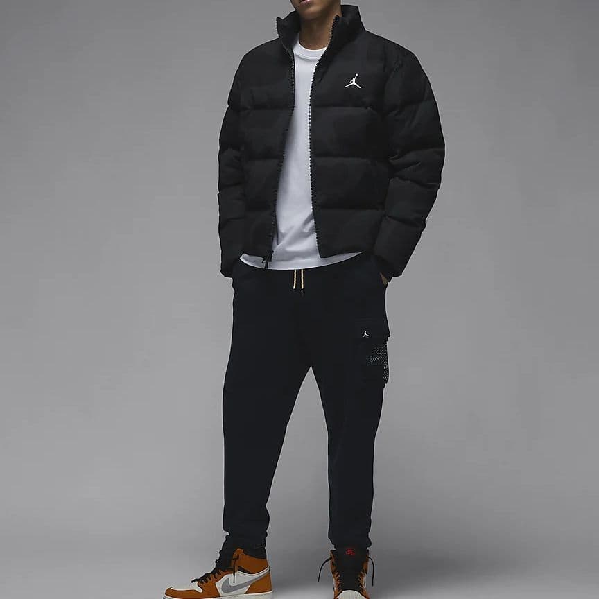 Зимняя куртка Jordan Flight Heritage Black - изображение 5