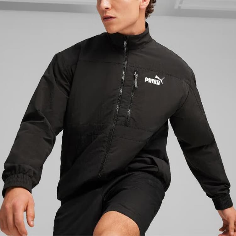 Куртка PUMA Logo Zip Jacket Black - изображение 3
