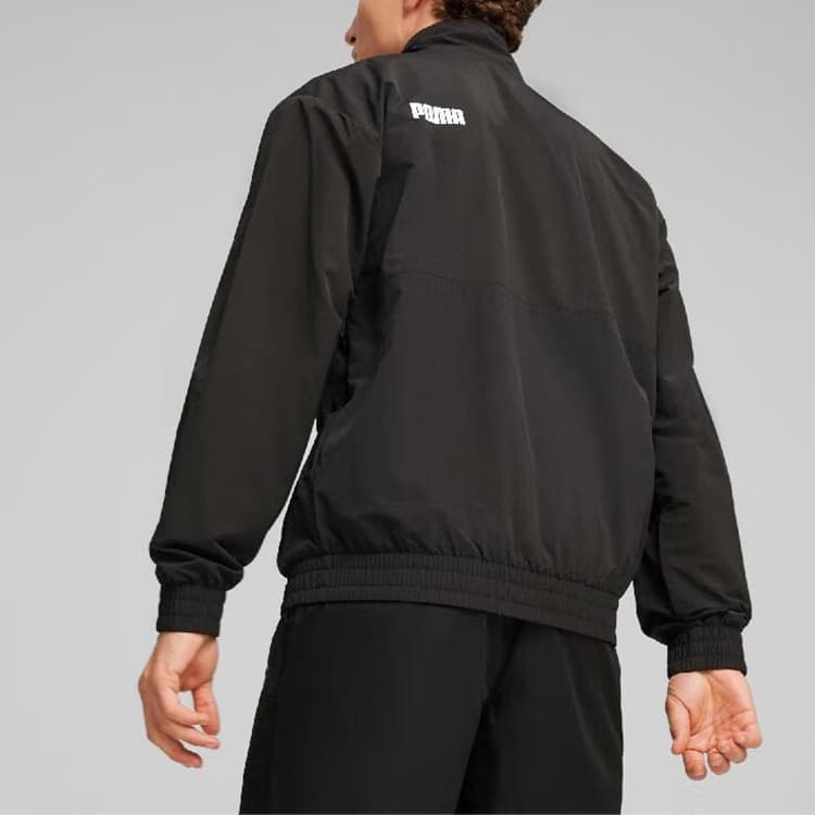 Куртка PUMA Logo Zip Jacket Black - изображение 4