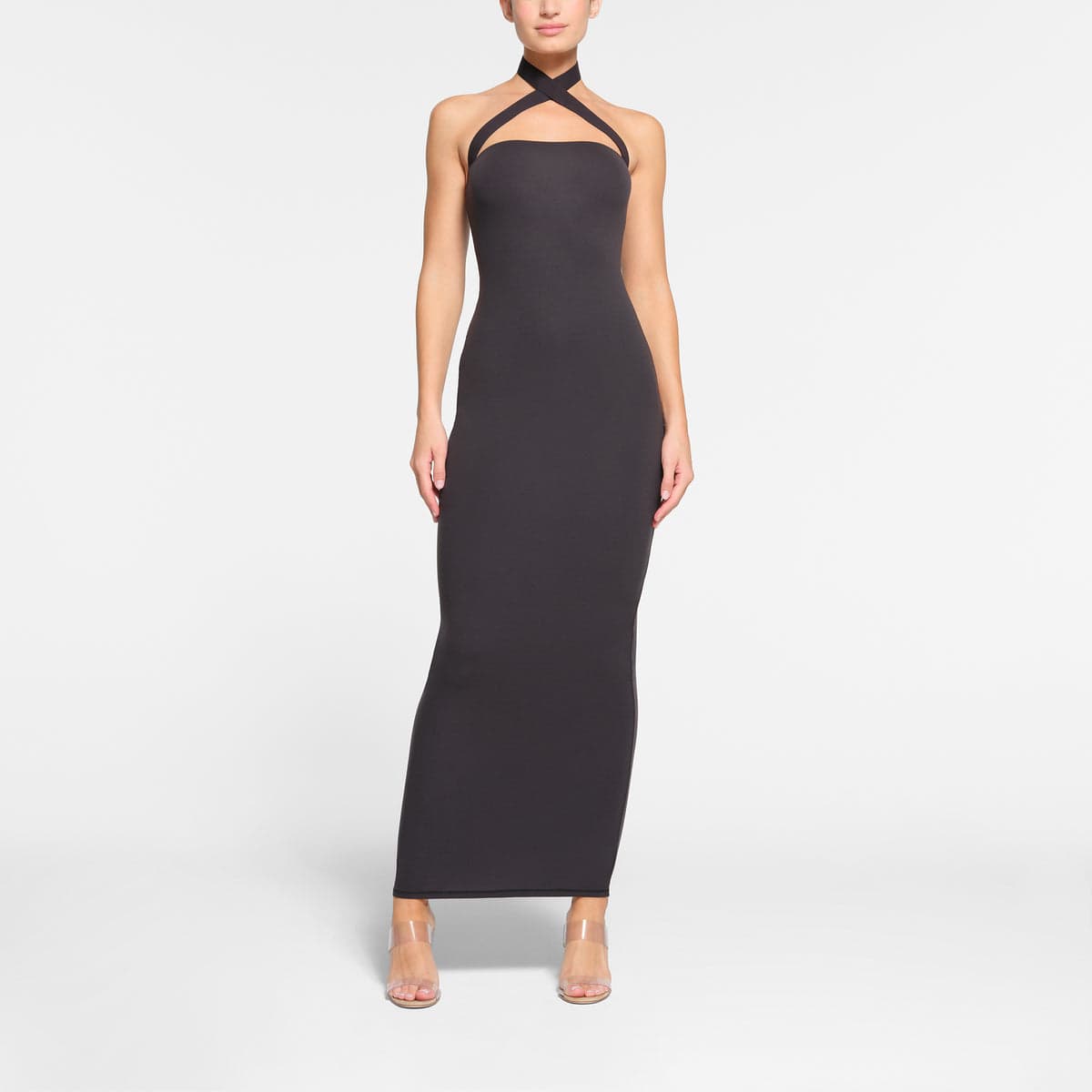 SKIMS Fits Everybody Wrap Long Slip Dress Onyx - изображение 2