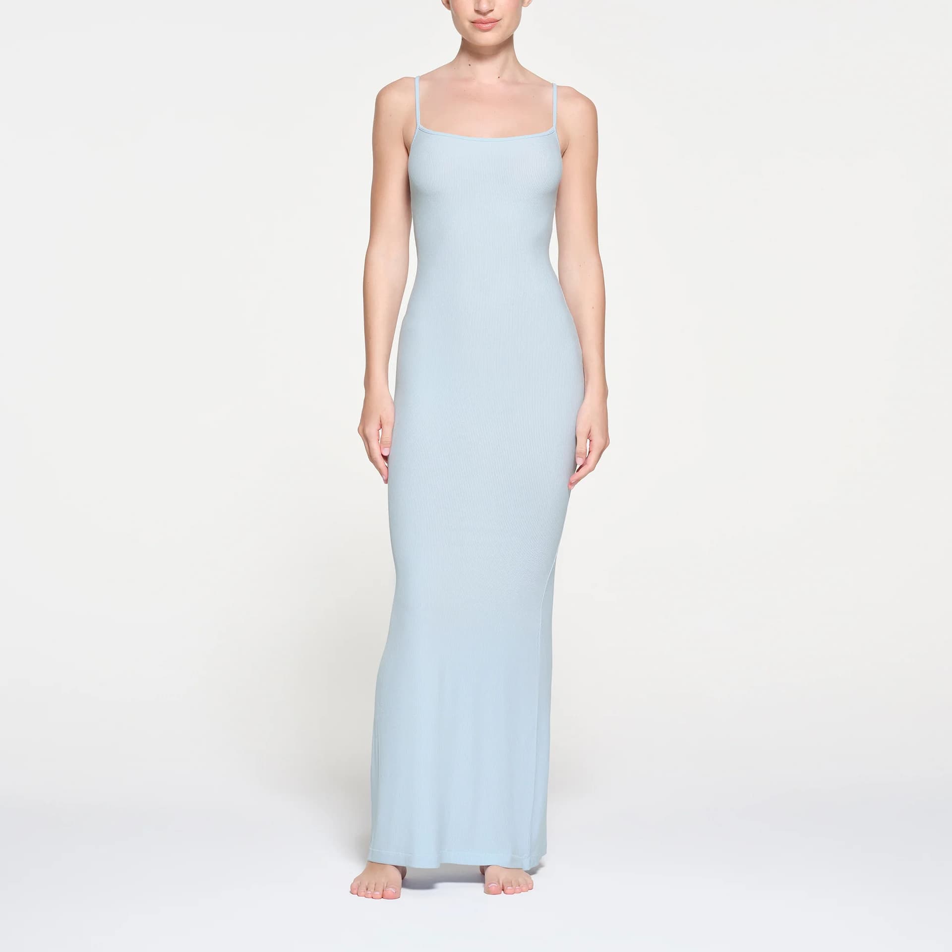 SKIMS Soft Lounge Long Slip Dress Celeste - изображение 2
