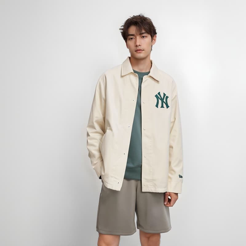 Куртка New Era x MLB Yankees Jacket Pearl Ivory - изображение 4