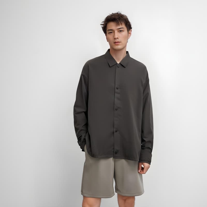 Куртка Fear of God Essentials 1977 SS22 Coaches Jacket Iron Logo - изображение 3
