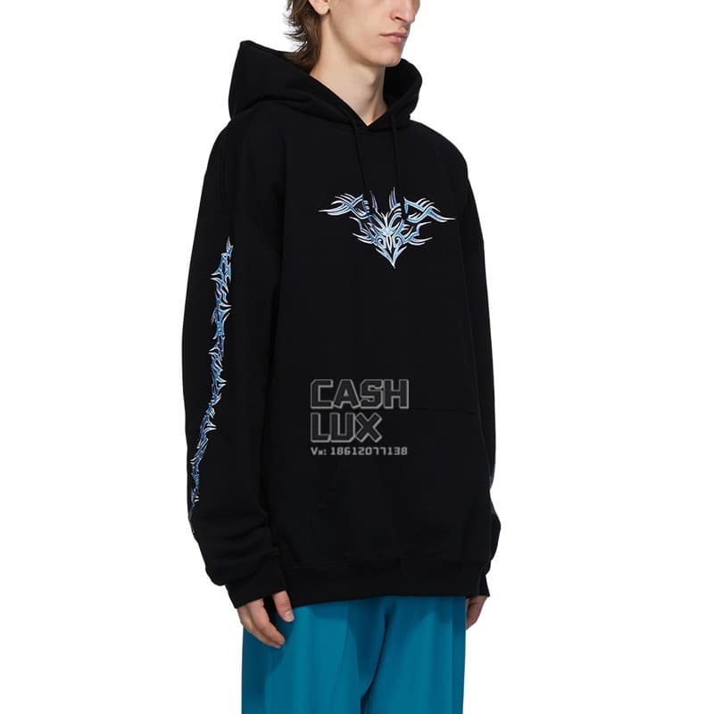 Худи Vetements Hoodie Black - изображение 4