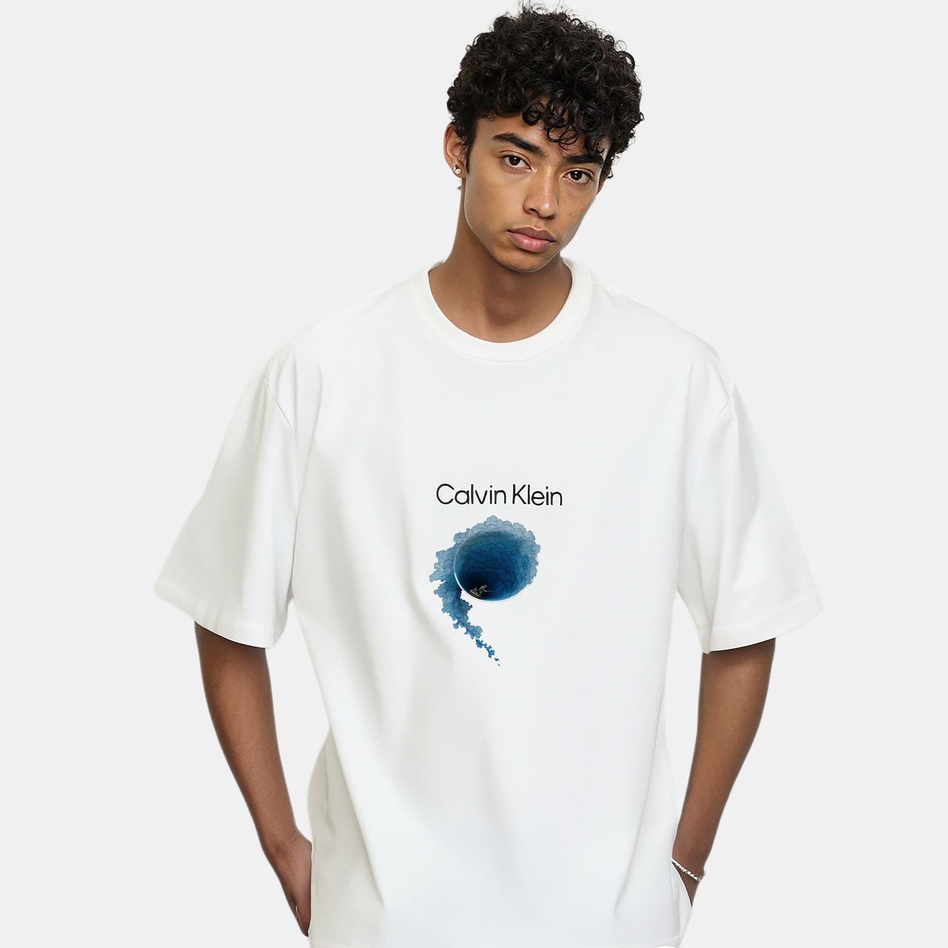 Футболка Calvin Klein Letter Print Tee — фото 4