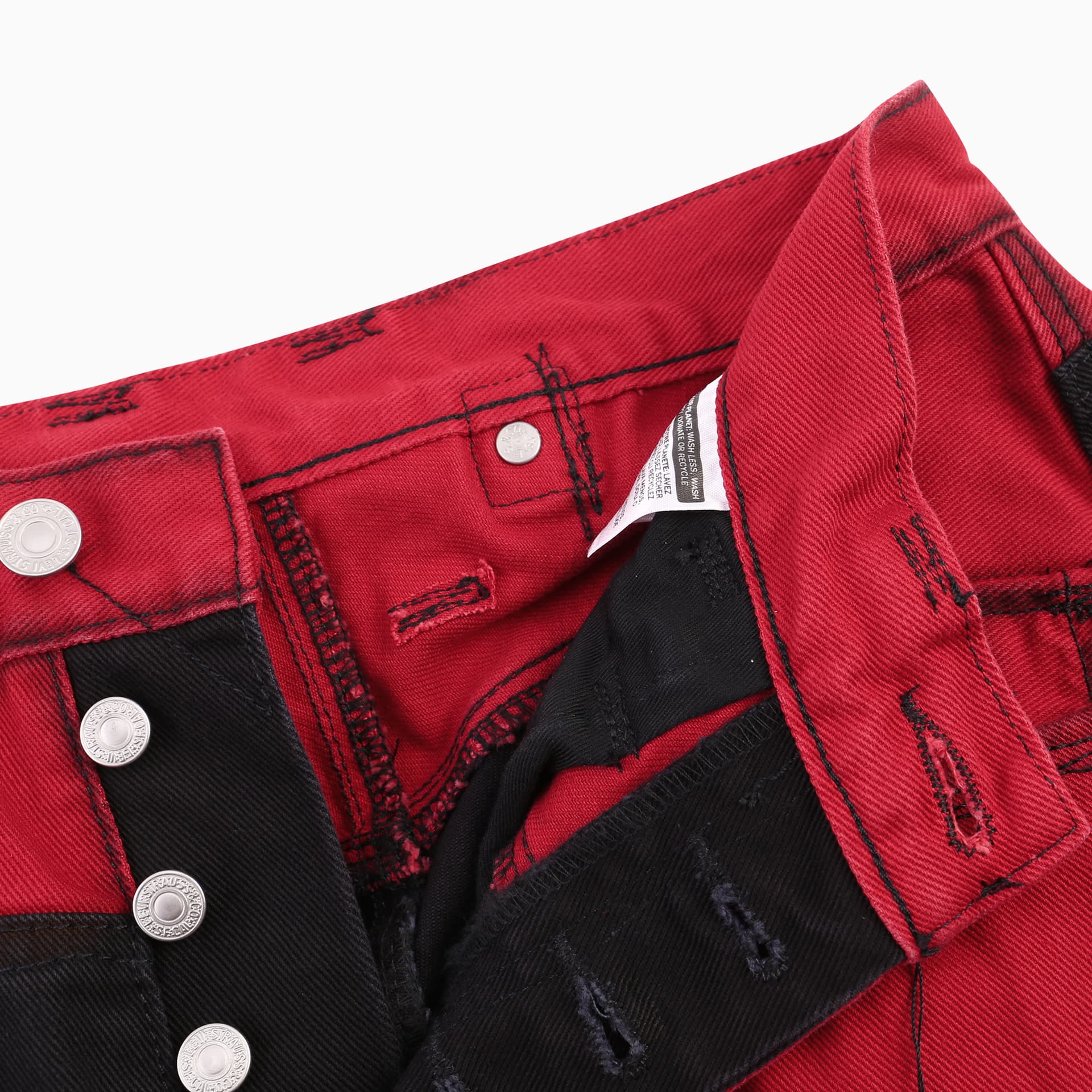 Штаны Levis x Feng Chen Wang Black Jeans — фото 7