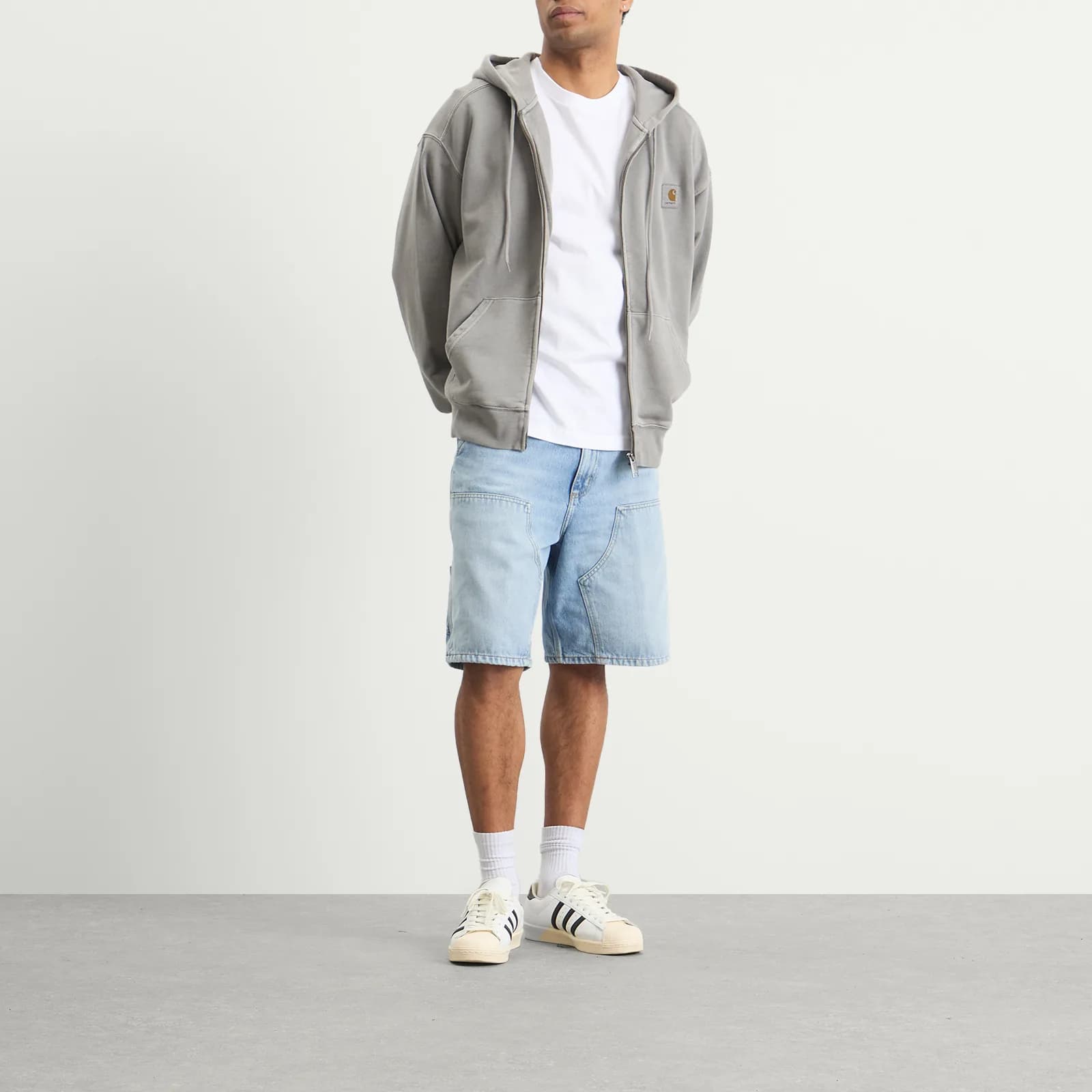 Джинсовые шорты Carhartt WIP SS26 Denim Double Knee Shorts - изображение 4