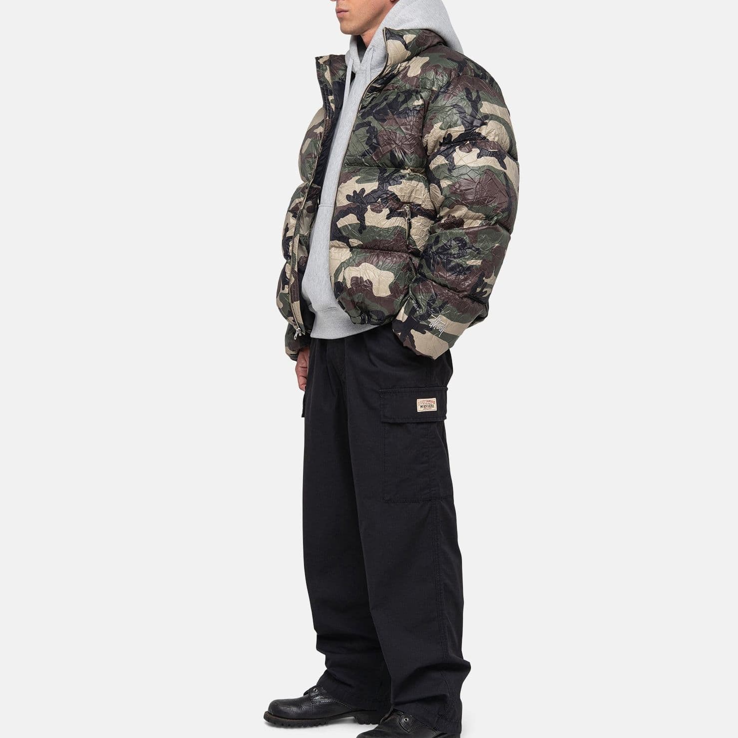 Зимняя куртка Stussy FW23 Black - изображение 5