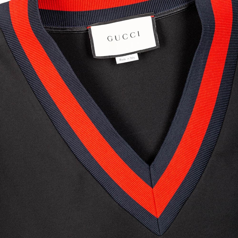Платье Gucci V-Neck Dress Black - изображение 6