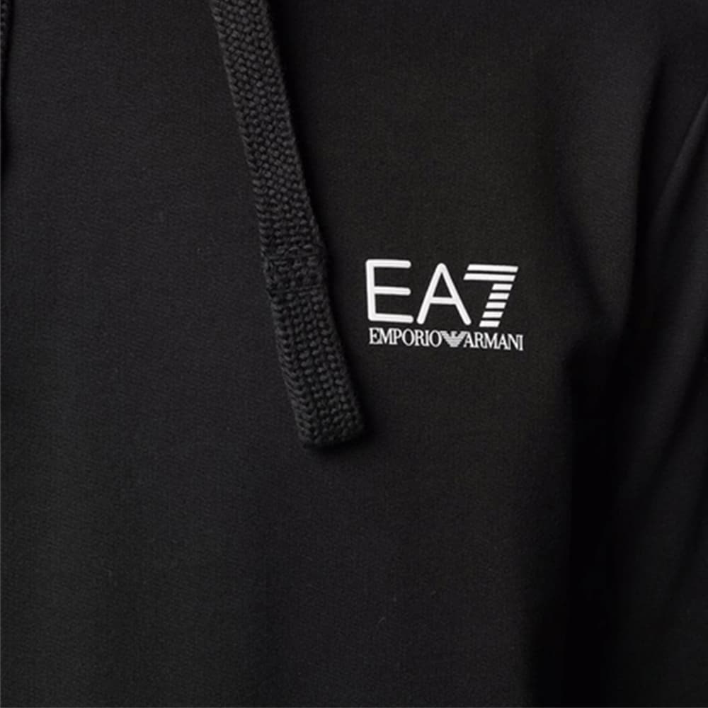 Худи Emporio Armani Logo Hoodie Black — фото 6