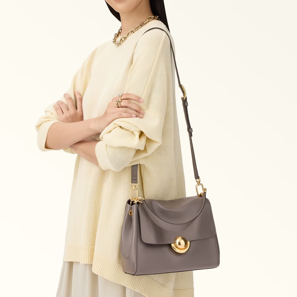 Сумка Furla Domus Small Shoulder Bag Gray - изображение 5
