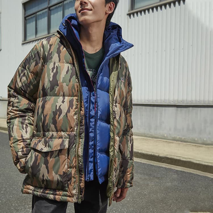 Зимняя куртка Levi's Camo Hooded Down Jacket - изображение 2