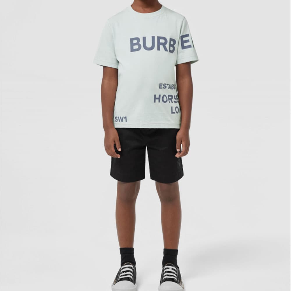 Футболка Burberry SS22 Logo T-Shirt Kids Gray - изображение 4