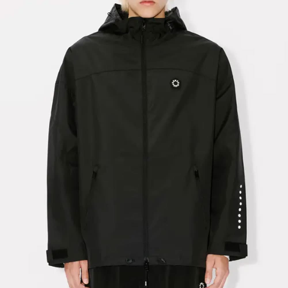 Куртка KENZO SS24 Logo Zip Hoodie Black - изображение 3