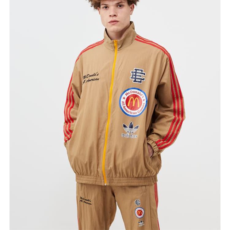 Куртка adidas x Eric Emanuel McDonald's Logo Track Jacket Brown - изображение 6