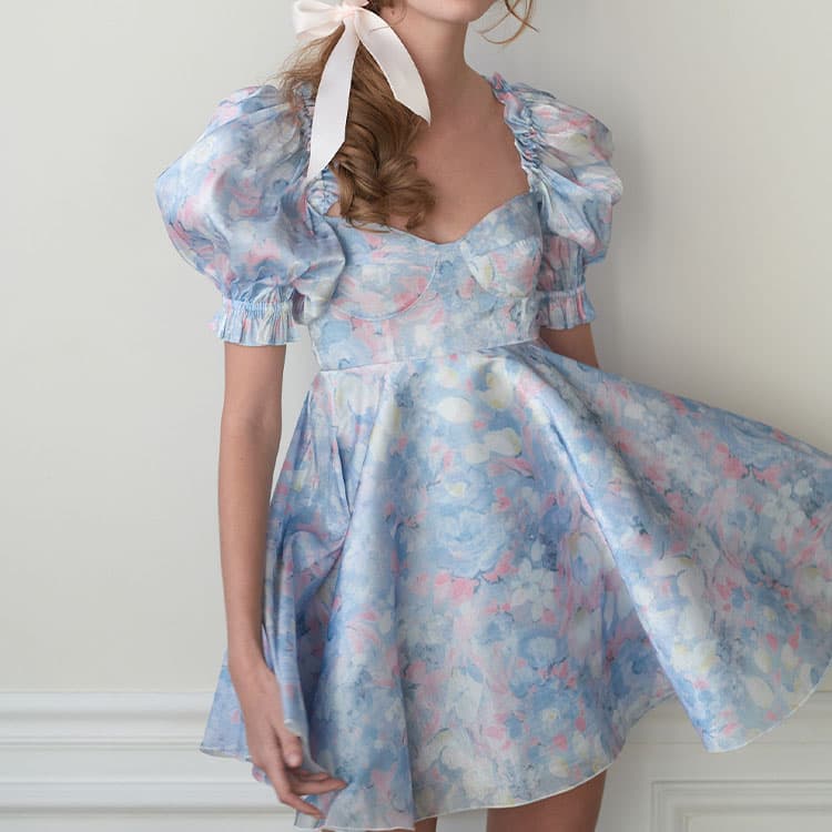 Платье Selkie Monet Print Dress - изображение 4