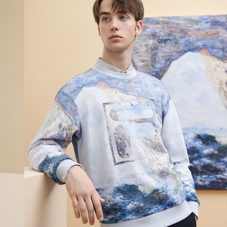 Кофта FILA x THE MET Logo Pullover Sweatshirt - изображение 5