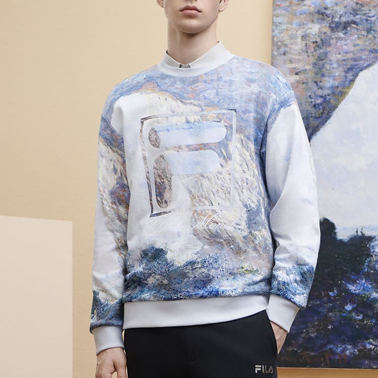 Кофта FILA x THE MET Logo Pullover Sweatshirt - изображение 6