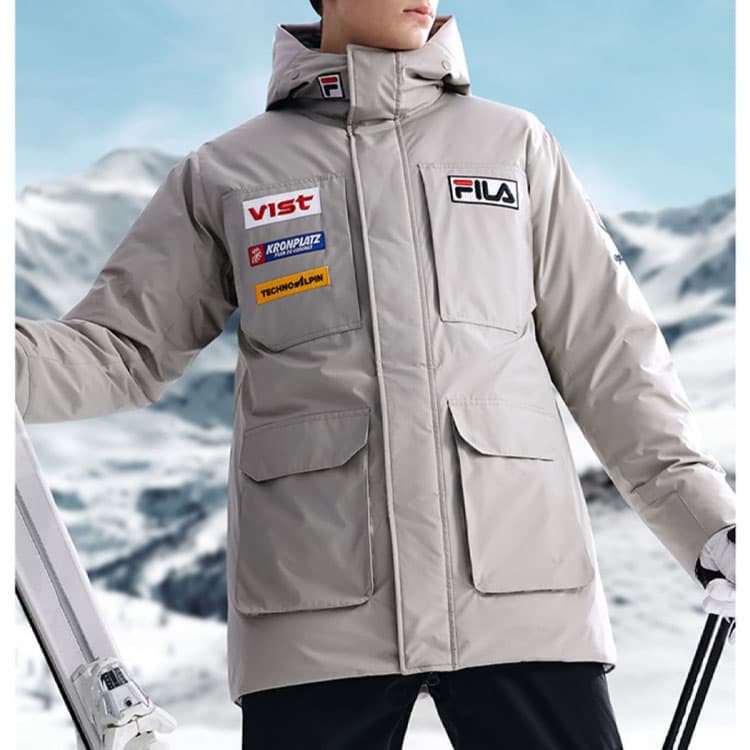 Зимняя куртка FILA Athletics Classic Grey - изображение 3