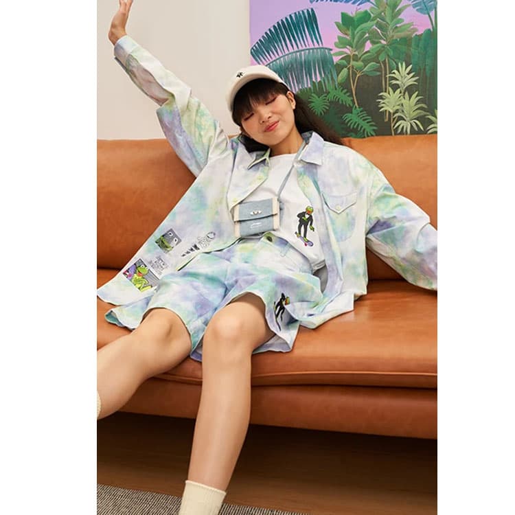 Шорты LiNing x Disney Muppets Tie-Dye Shorts - изображение 5