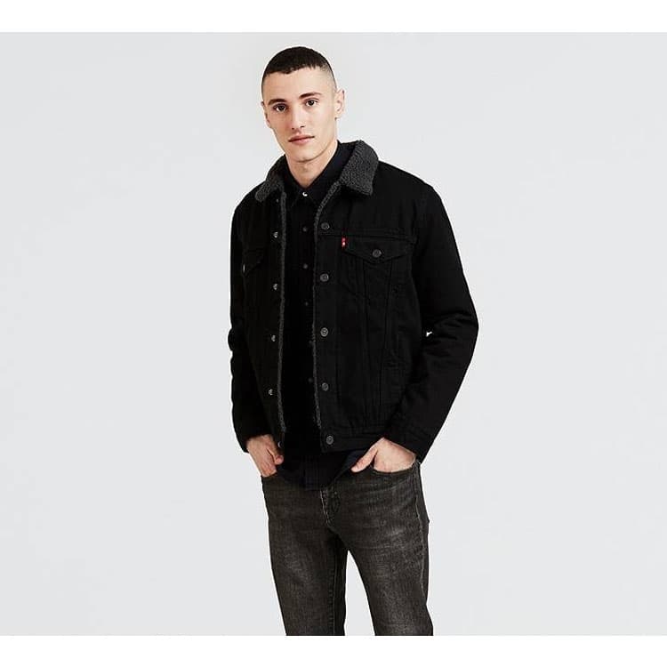 Джинсовая куртка Levis Denim Jacket Black - изображение 5