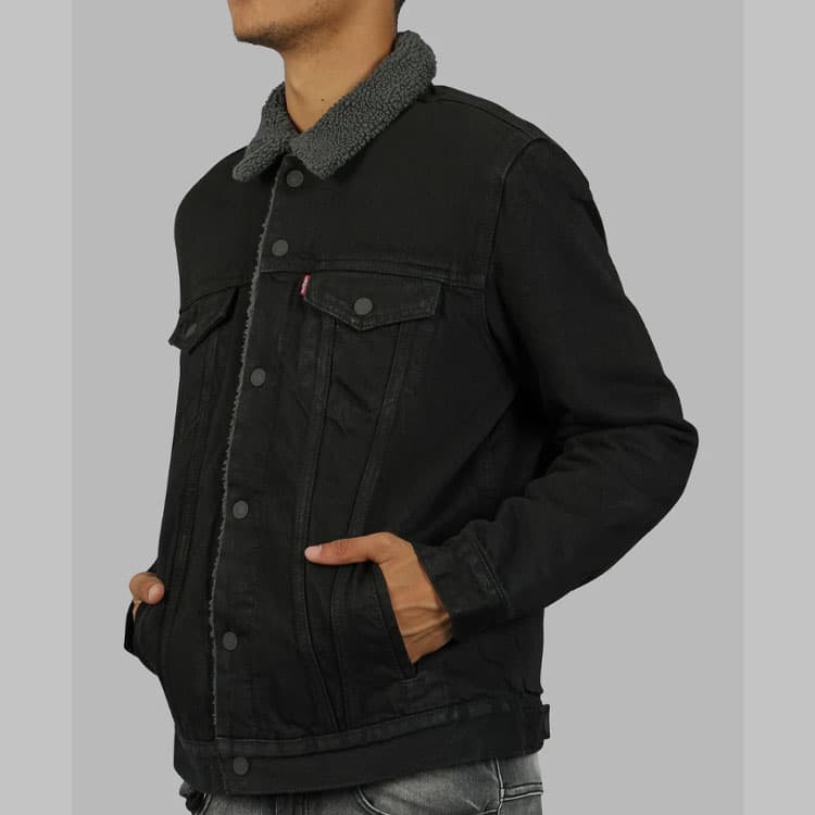 Джинсовая куртка Levis Denim Jacket Black - изображение 6