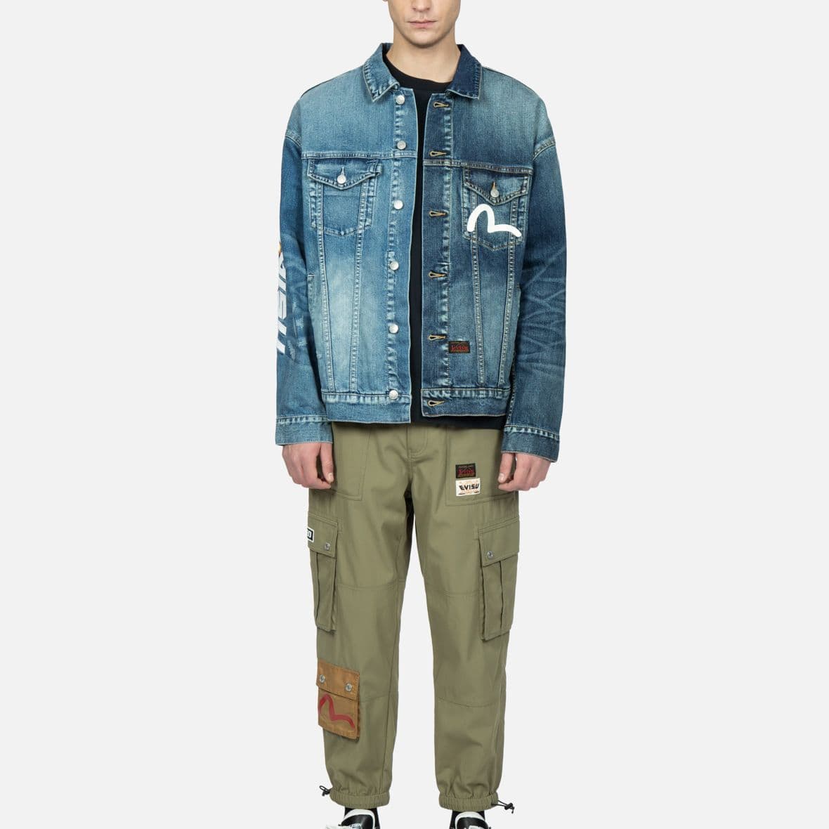 Джинсовая куртка EVISU Denim Jacket - изображение 3