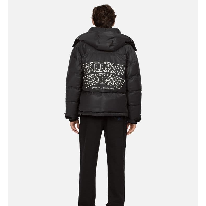 Зимняя куртка EVISU 2023AW Embroidered Down Jacket Black - изображение 6