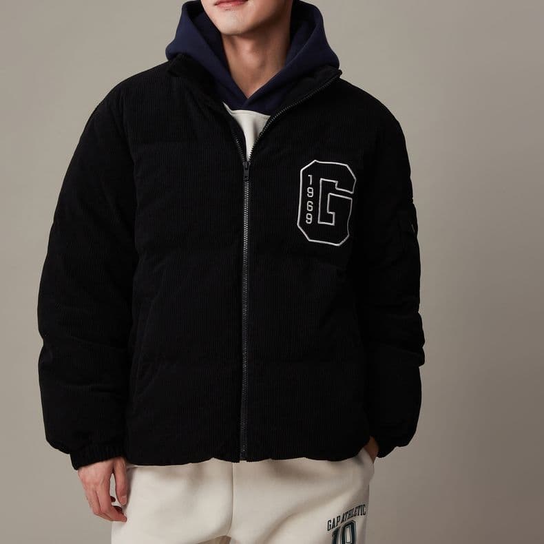Зимняя куртка GAP Letter Print Hoodie Down Jacket Unisex - изображение 3