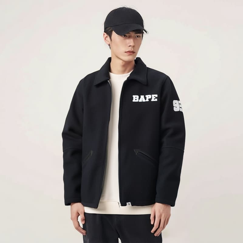 Куртка A BATHING APE Melton Zip Jacket - изображение 2