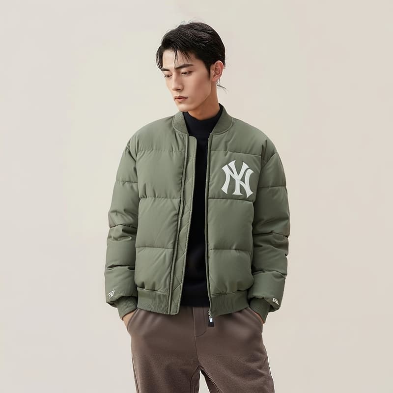 Зимняя куртка пуховик New Era MLB Olive Jacket - изображение 4