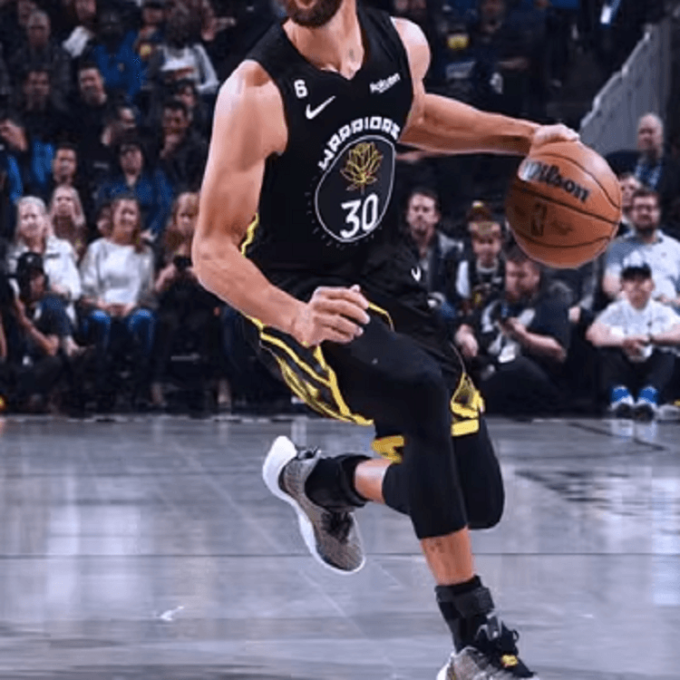 Баскетбольная майка Nike NBA Warriors Curry 30 Black Gold - изображение 4