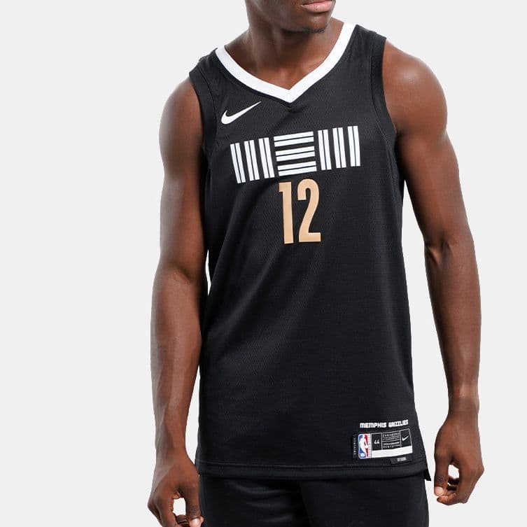 Баскетбольная майка Nike Morant Memphis Grizzlies City Edition Jersey Black White - изображение 6