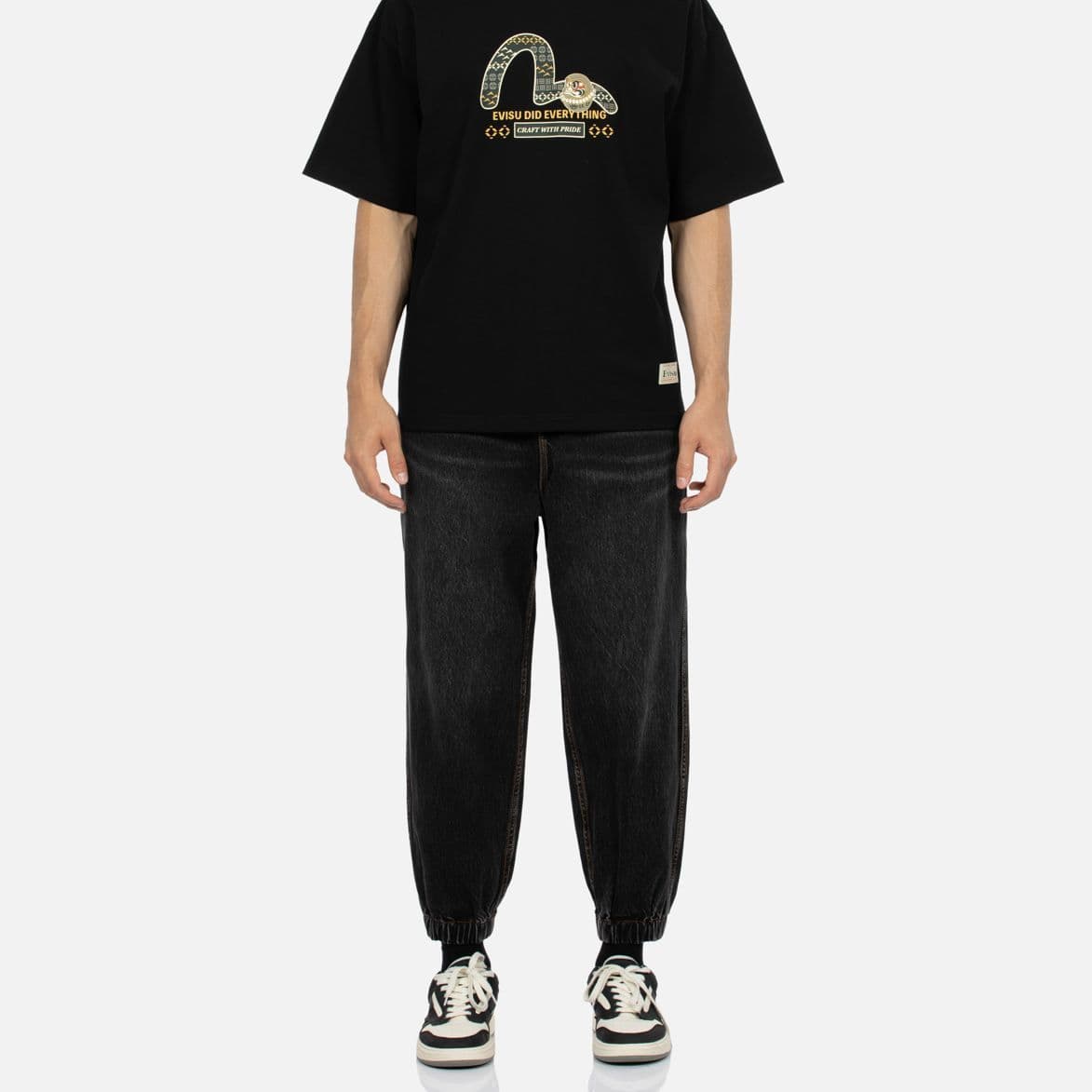 Штаны EVISU AW23 Black Jeans — фото 5