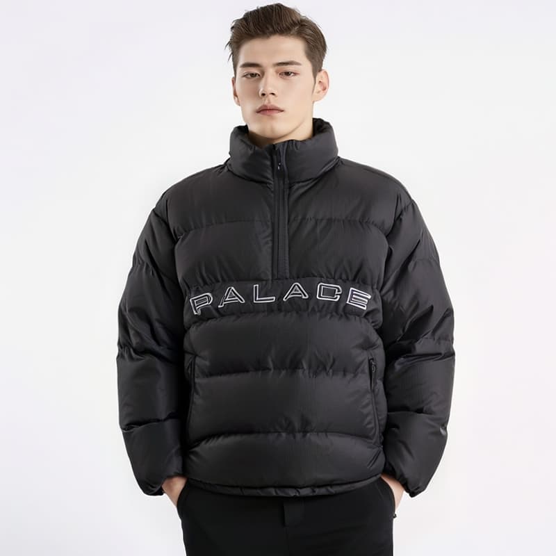 Зимняя куртка пуховик Palace Ultimo FW23 Pullover Jacket Black - изображение 4